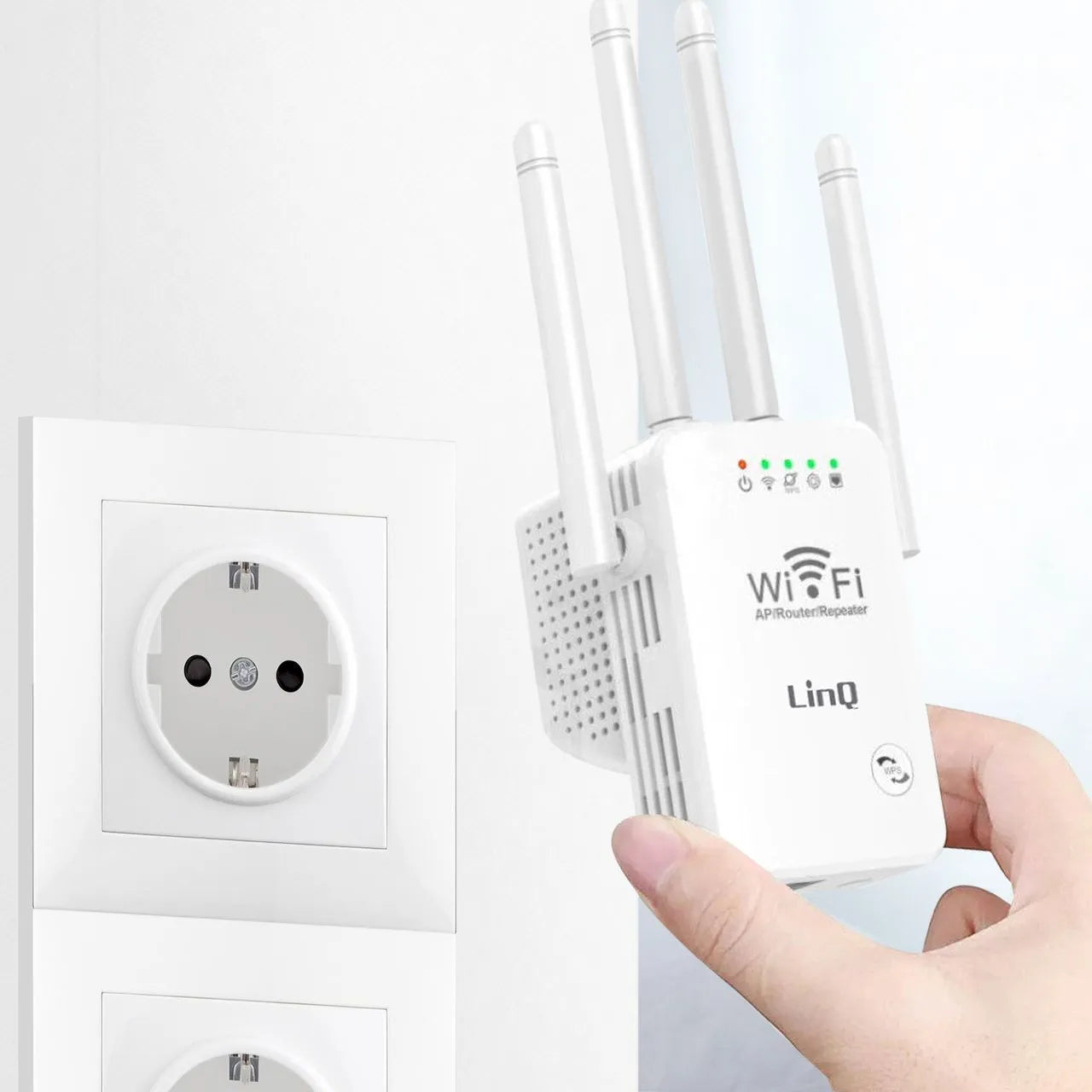 📶 Répéteur Wi-Fi 300 Mbps – Couverture Étendue