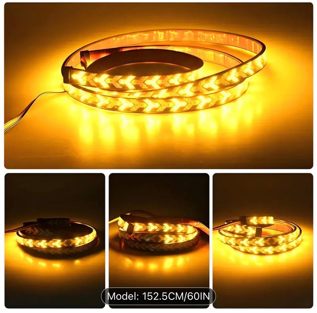 152.5cm LED Arrow Light Strip for Trucks | Red & Yellow Flowing