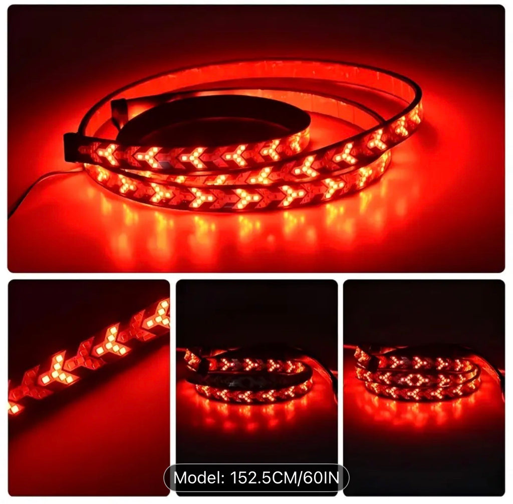 152.5cm LED Arrow Light Strip for Trucks | Red & Yellow Flowing