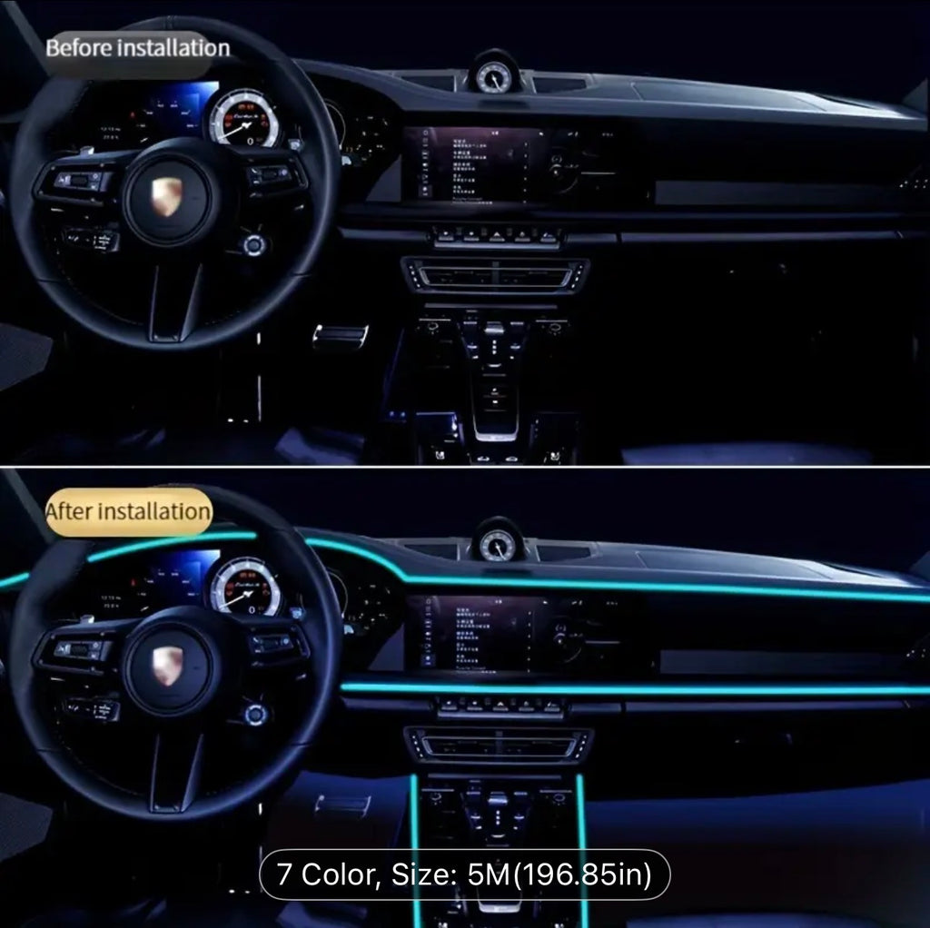 5m Car Interior Additions EL Cold Light LED Ambient Light | USB